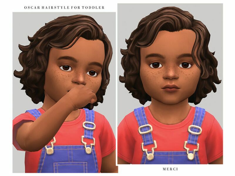 Oscar Hairstyle For Toddler By '-Merci- 1 Oscar Hairstyle For Toddler By ‘-Merci- Sims 4 CC