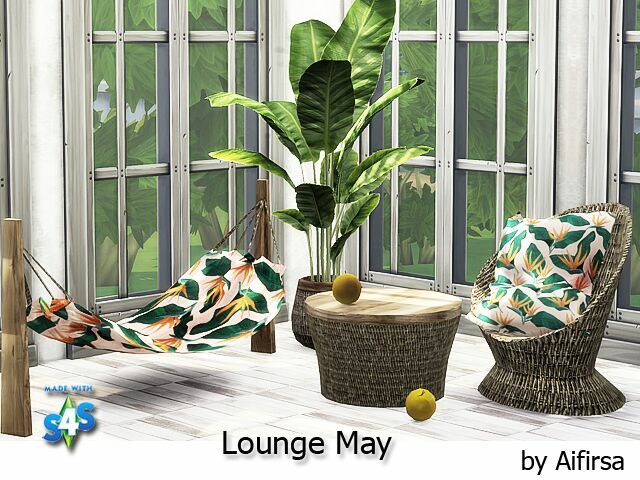 Outdoor Longe MAY By Aifirsa 3 sims 4 cc outdoor longe may by aifirsa 2