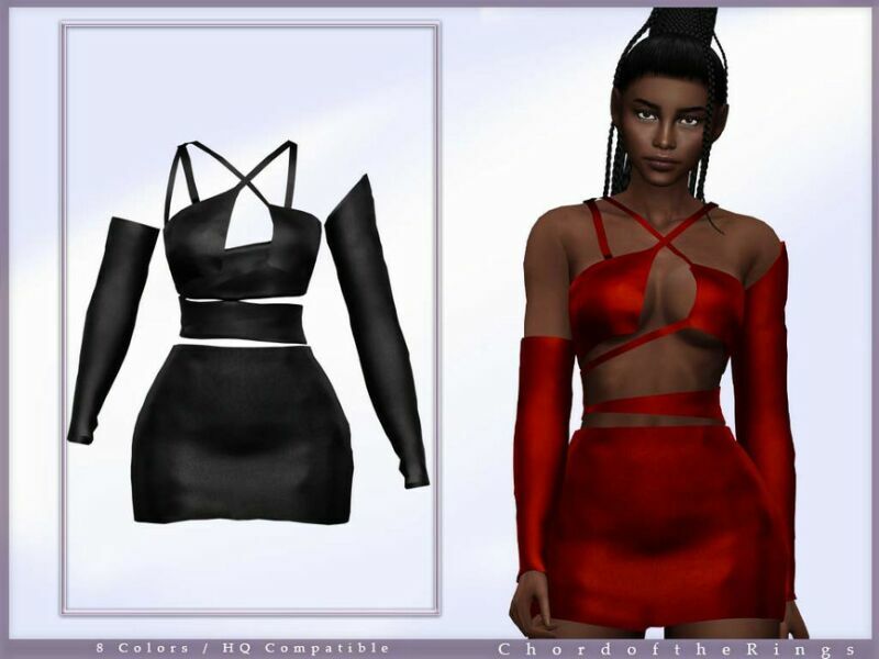 Outfit NO.10 By Chordoftherings 1 Outfit NO.10 By Chordoftherings Sims 4 CC
