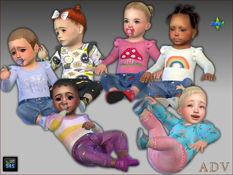 Outfits FOT Infant Girls 1 Outfits FOT Infant Girls Sims 4 CC