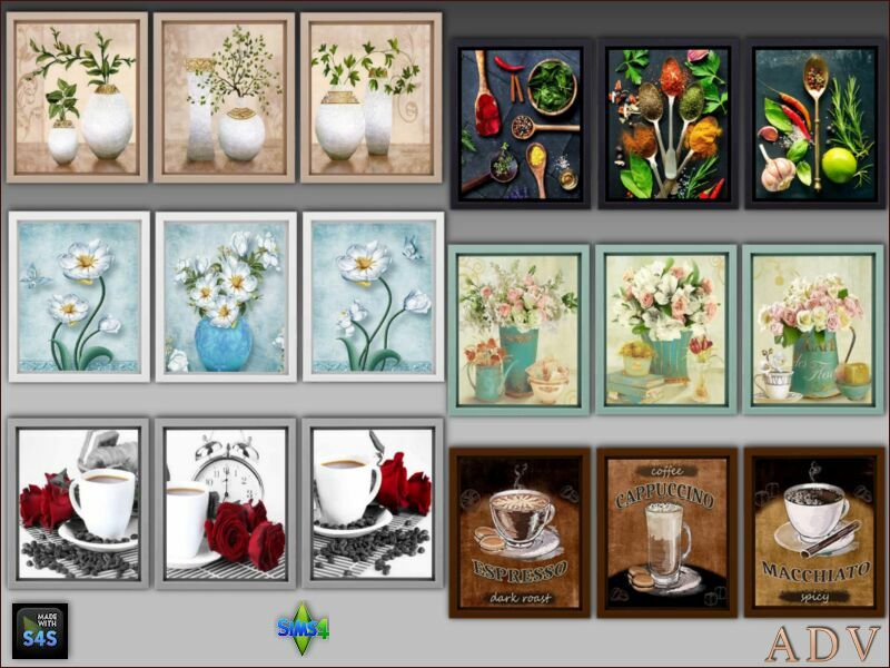 Paintings 1 Paintings Sims 4 CC