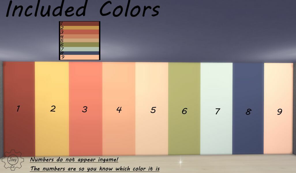 Pantone Neutral Tints By Joey 1 Pantone Neutral Tints By Joey Sims 4 CC