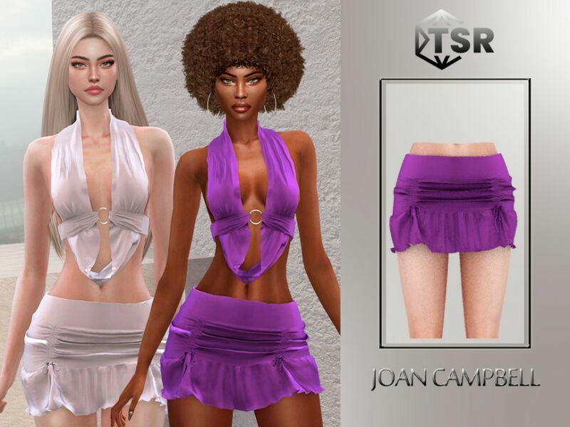 Paris SET (Skirt) 1 Paris SET (Skirt) Sims 4 CC