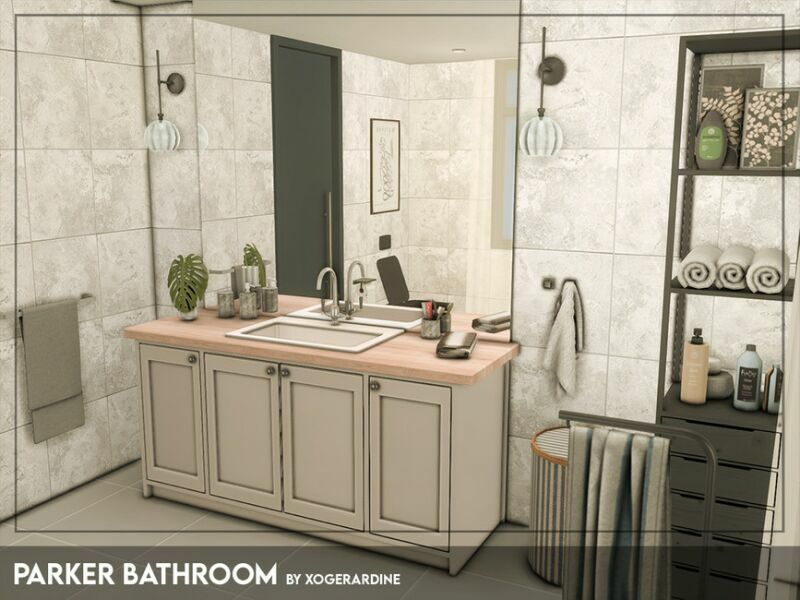 Parker Bathroom (TSR Only CC) By Xogerardine 1 Parker Bathroom (TSR Only CC) By Xogerardine Sims 4 CC