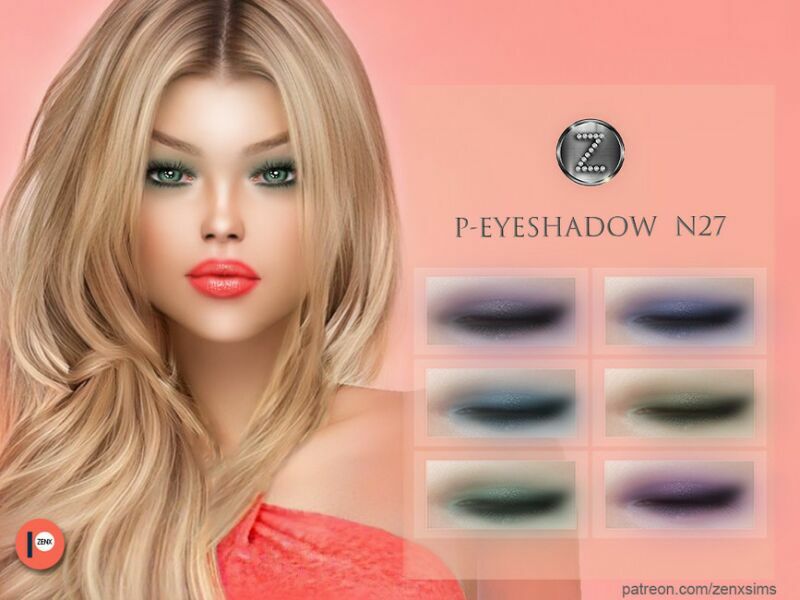 Patreon – (Early Access) Eyeshadow N27 By Zenx 1 Patreon – (Early Access) Eyeshadow N27 By Zenx Sims 4 CC