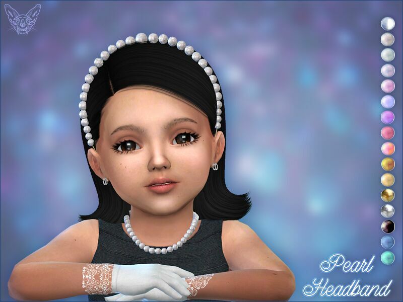 Pearl Headband For Toddlers By Giulietta 1 Pearl Headband For Toddlers By Giulietta Sims 4 CC
