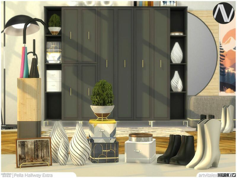 Pella Hallway Extra By Artvitalex 1 Pella Hallway Extra By Artvitalex Sims 4 CC