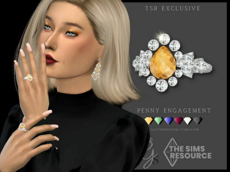 Penny Engagement Ring By Glitterberryfly 1 Penny Engagement Ring By Glitterberryfly Sims 4 CC