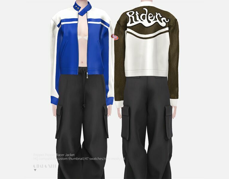 Pepper Pepper Racer Jacket By Charonlee 1 Pepper Pepper Racer Jacket By Charonlee Sims 4 CC