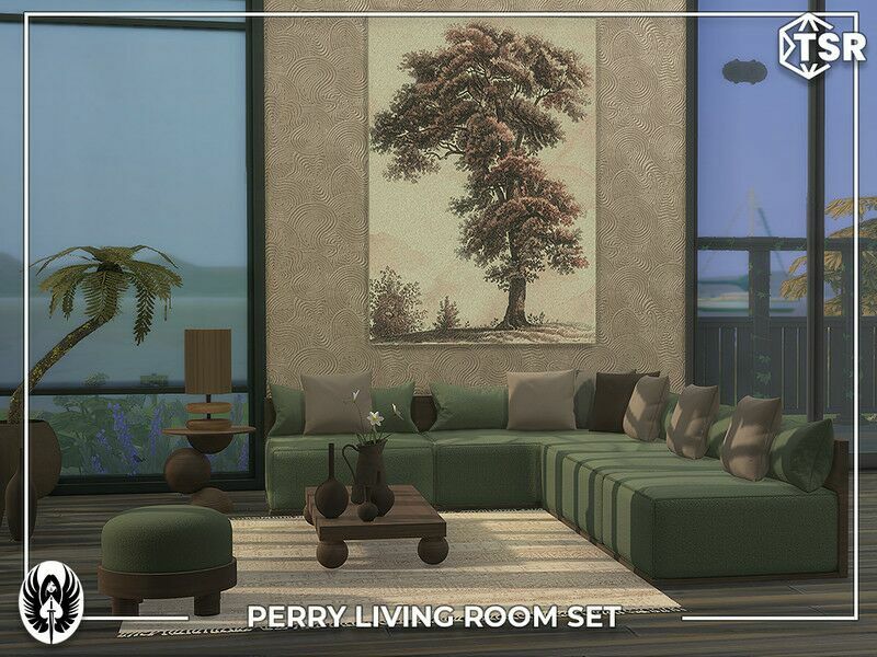 Perry Living Room SET 1 Perry Living Room SET Sims 4 CC