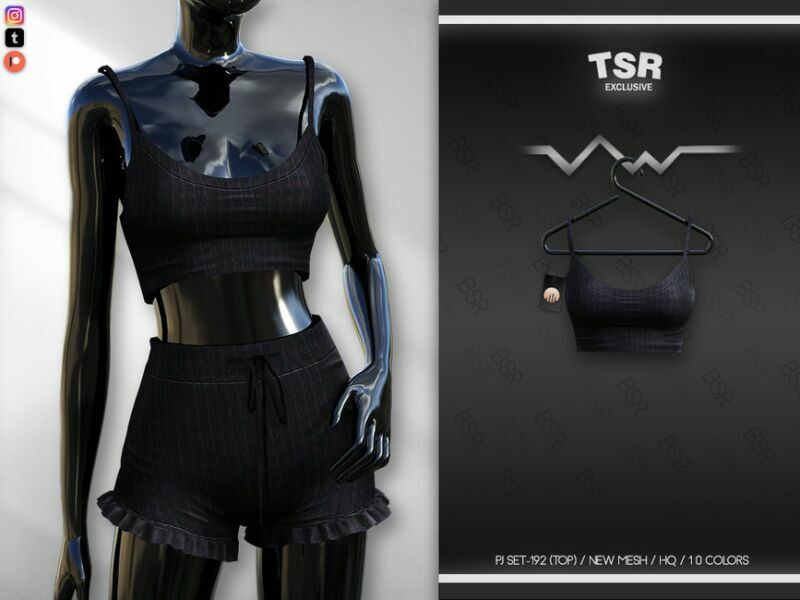 PJ SET-192 (TOP) BD637 By Busra-Tr 1 PJ SET-192 (TOP) BD637 By Busra-Tr Sims 4 CC