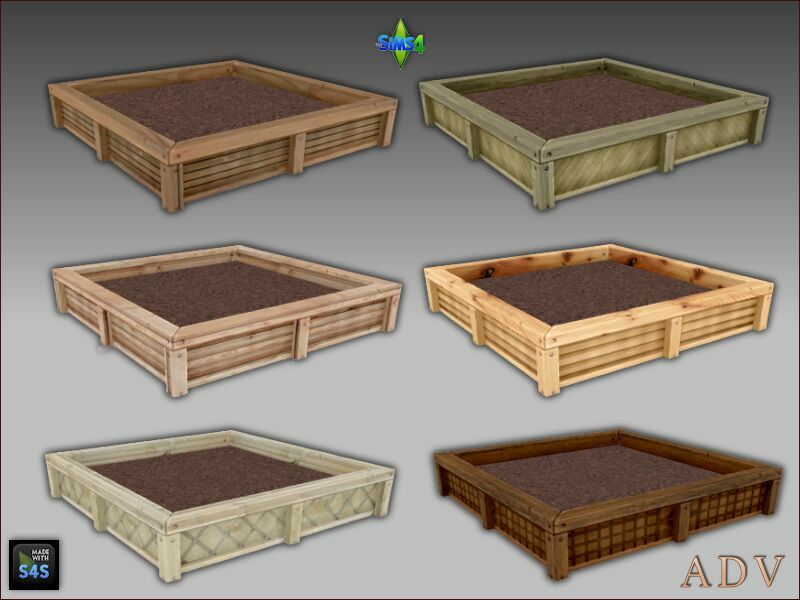 Plant Boxes And Fence 8 sims 4 cc plant boxes and fence 6