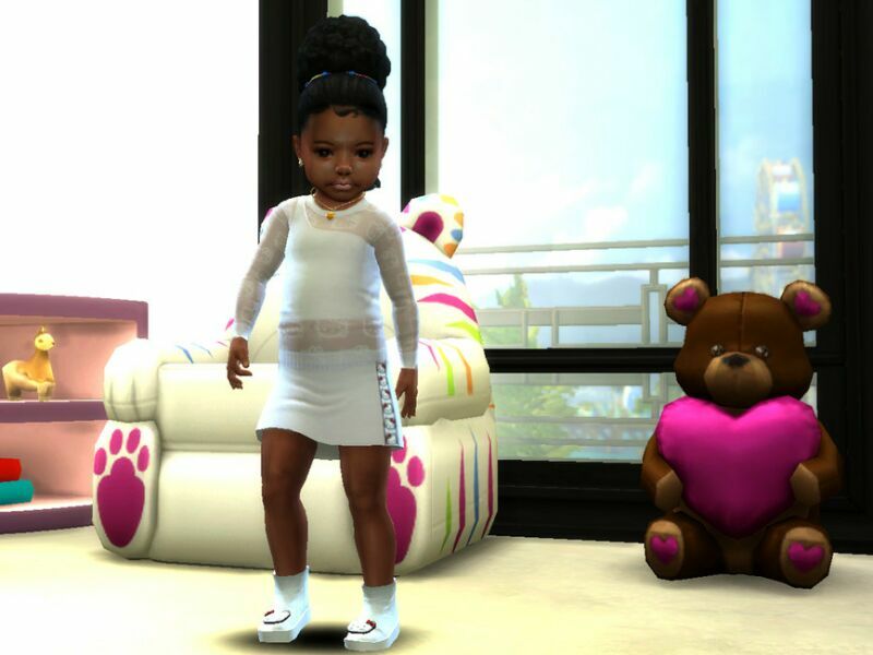 Poofy & Piggy Hair ~ Toddler Base Compatible By Drteekaycee 3 sims 4 cc poofy piggy hair toddler base compatible by drteekaycee 2