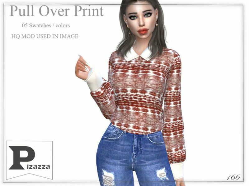 Pull Over Print By Pizazz 1 Pull Over Print By Pizazz Sims 4 CC