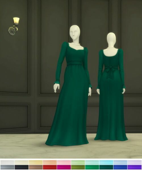 Pure Gown 1 Pure Gown Sims 4 CC