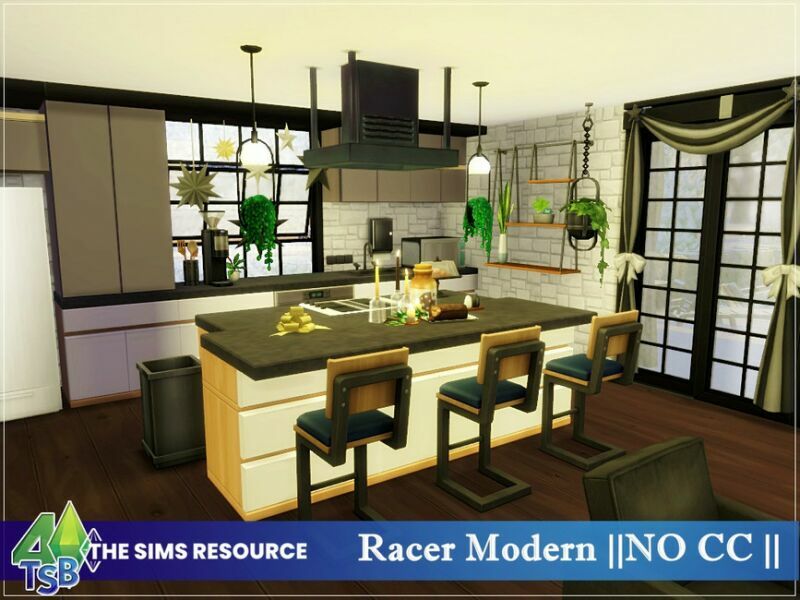 Racer Modern || NO CC || By Bozena 4 sims 4 cc racer modern no cc by bozena 5