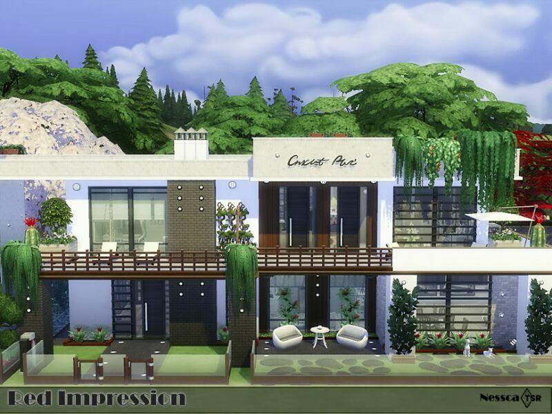RED Impression By Nessca 7 sims 4 cc red impression by nessca 2