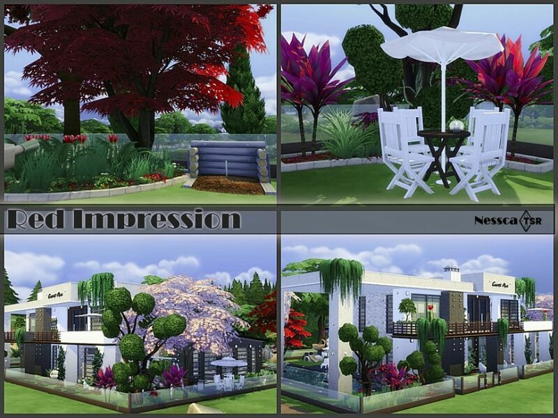 RED Impression By Nessca 2 sims 4 cc red impression by nessca 7