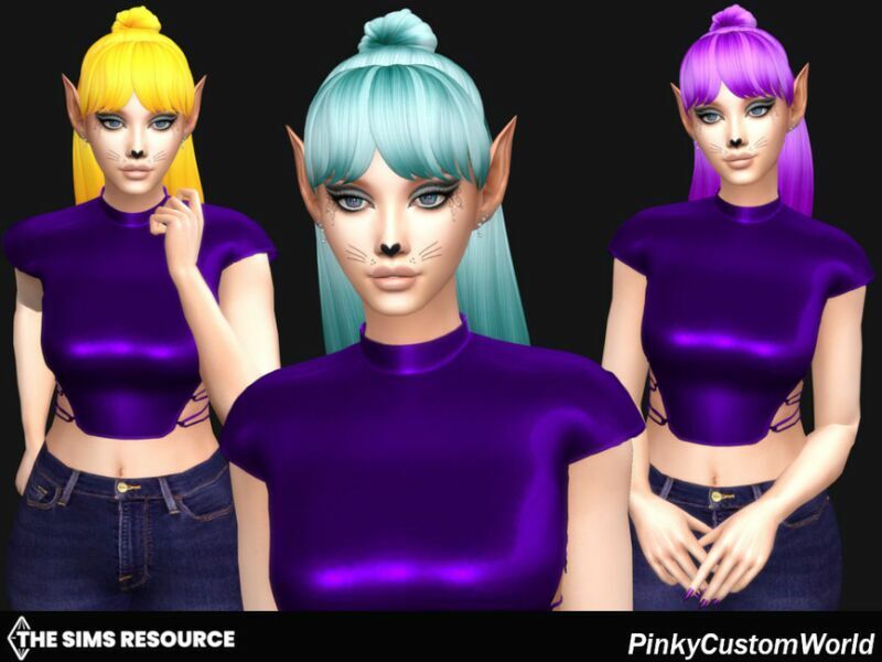 Retexture Of Kayla Hair By Enriques4 By Pinkycustomworld 3 sims 4 cc retexture of kayla hair by enriques4 by pinkycustomworld 2