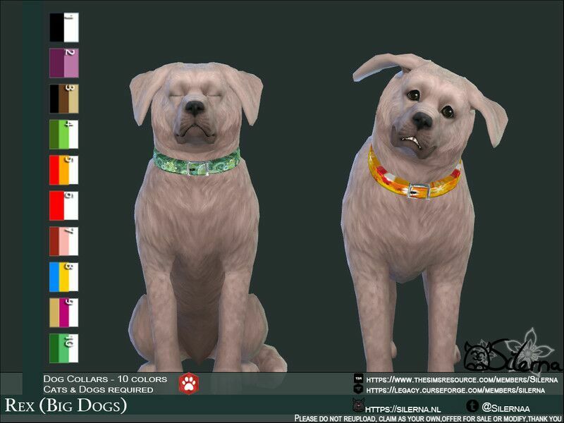 REX (BIG Dogs) 1 REX (BIG Dogs) Sims 4 CC