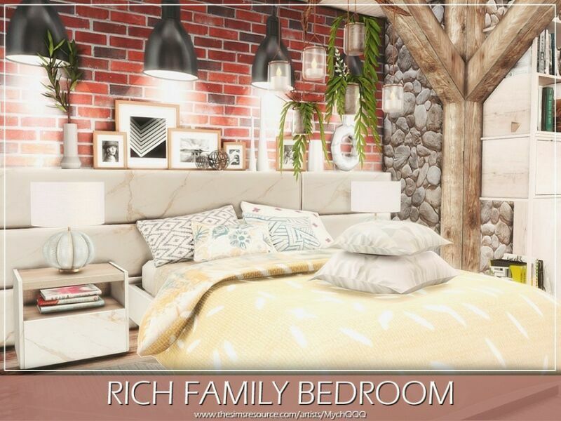 Rich Family Bedroom By Mychqqq 1 Rich Family Bedroom By Mychqqq Sims 4 CC