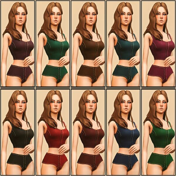 Riley Underwear SET 3 sims 4 cc riley underwear set 3