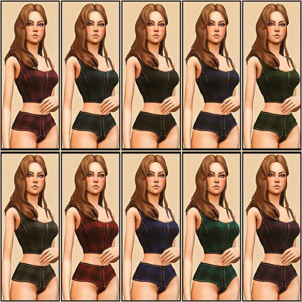 Riley Underwear SET 2 sims 4 cc riley underwear set 4