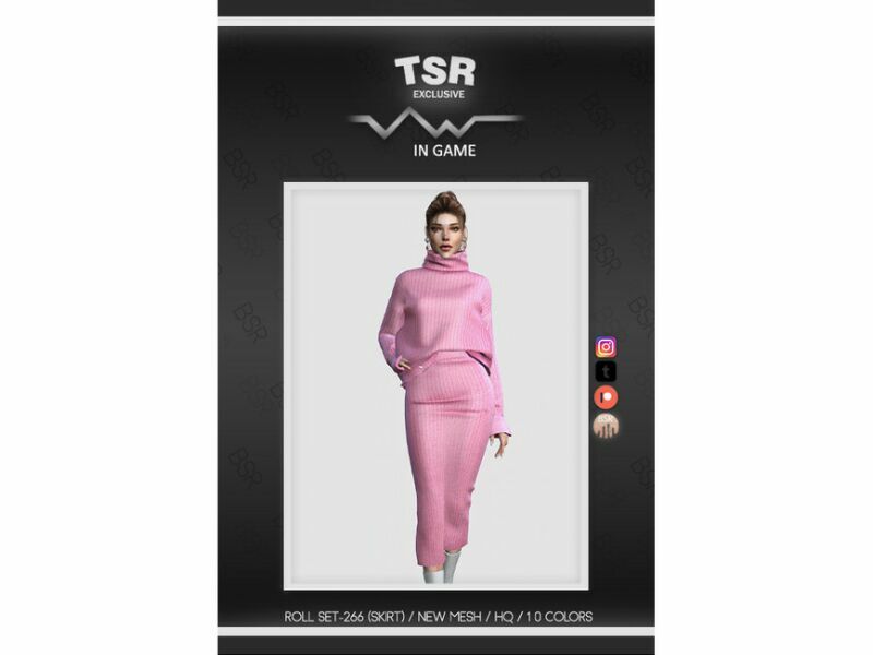 Roll SET-266 (Skirt) BD795 By Busra-Tr 2 sims 4 cc roll set 266 skirt bd795 by busra tr 2