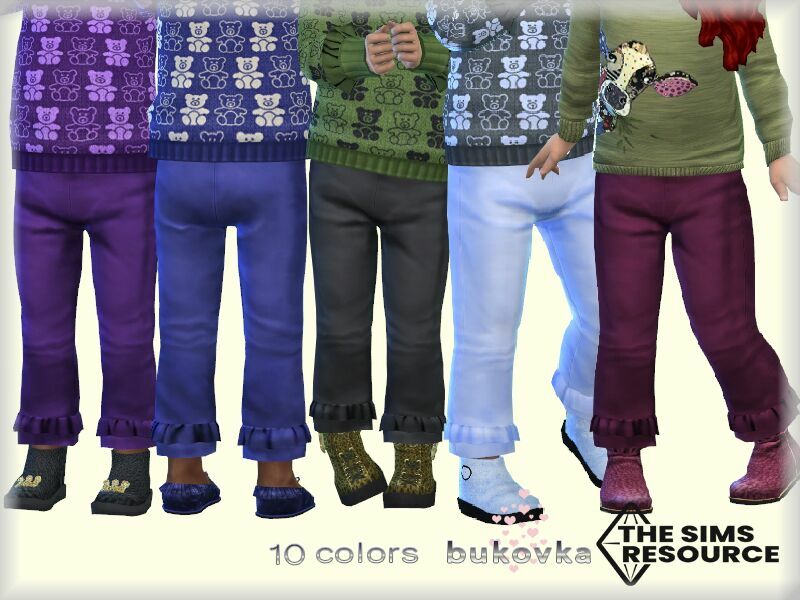 Ruffled Pants By Bukovka 1 Ruffled Pants By Bukovka Sims 4 CC