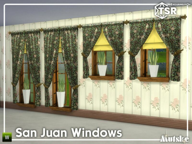 SAN Juan Windows Open By Mutske 3 sims 4 cc san juan windows open by mutske 2