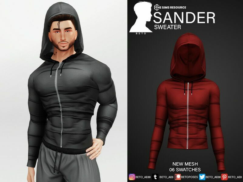 Sander (Sweater) 1 Sander (Sweater) Sims 4 CC