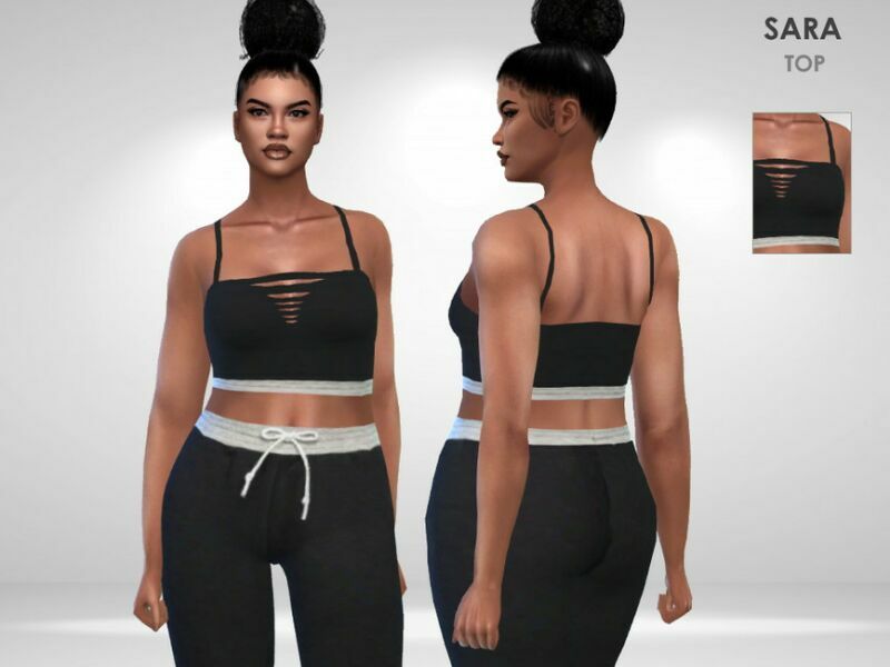 Sara TOP By Puresim 1 Sara TOP By Puresim Sims 4 CC