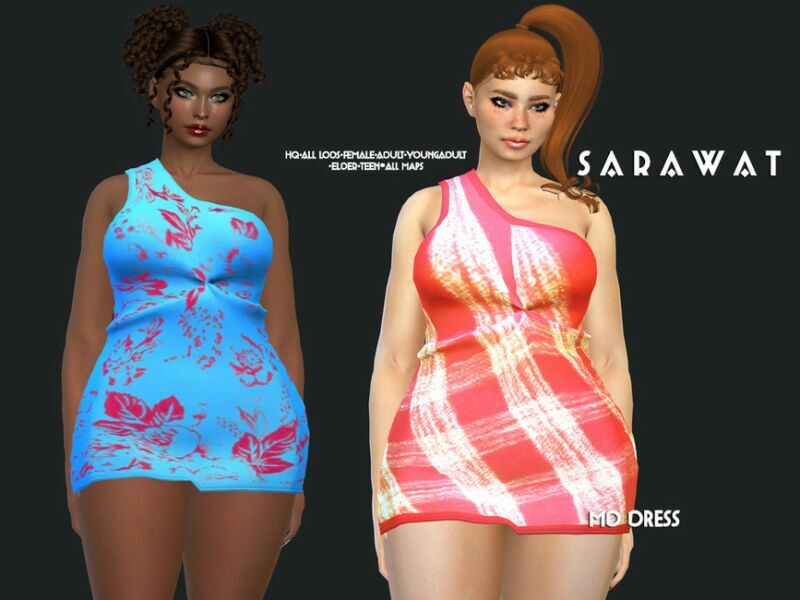 Sarawat_Md Dress By Sarawat 1 Sarawat_Md Dress By Sarawat Sims 4 CC
