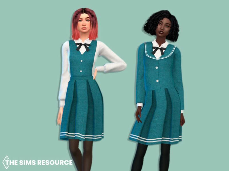School Dress With Jacket By Mysteriousoo 2 sims 4 cc school dress with jacket by mysteriousoo 2