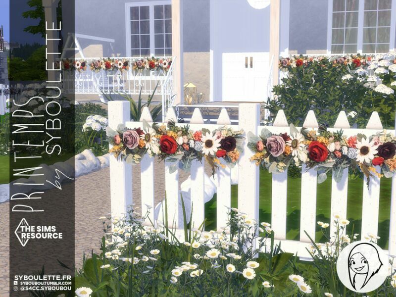 Scripted – Printemps Season Decor Trim SET By Syboubou 3 sims 4 cc scripted printemps season decor trim set by syboubou 4