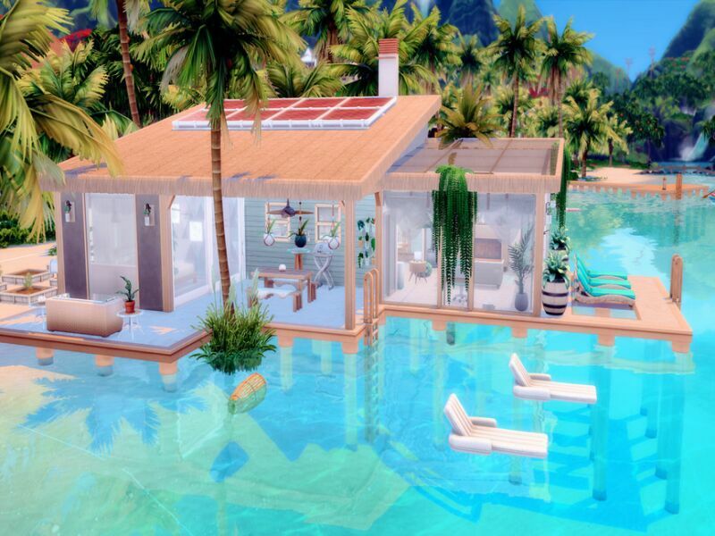 Seaside ECO Cabin By Ljanep6 5 sims 4 cc seaside eco cabin by ljanep6 2