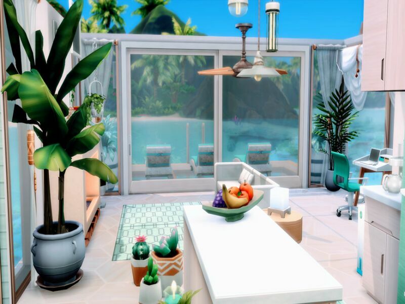 Seaside ECO Cabin By Ljanep6 2 sims 4 cc seaside eco cabin by ljanep6 5