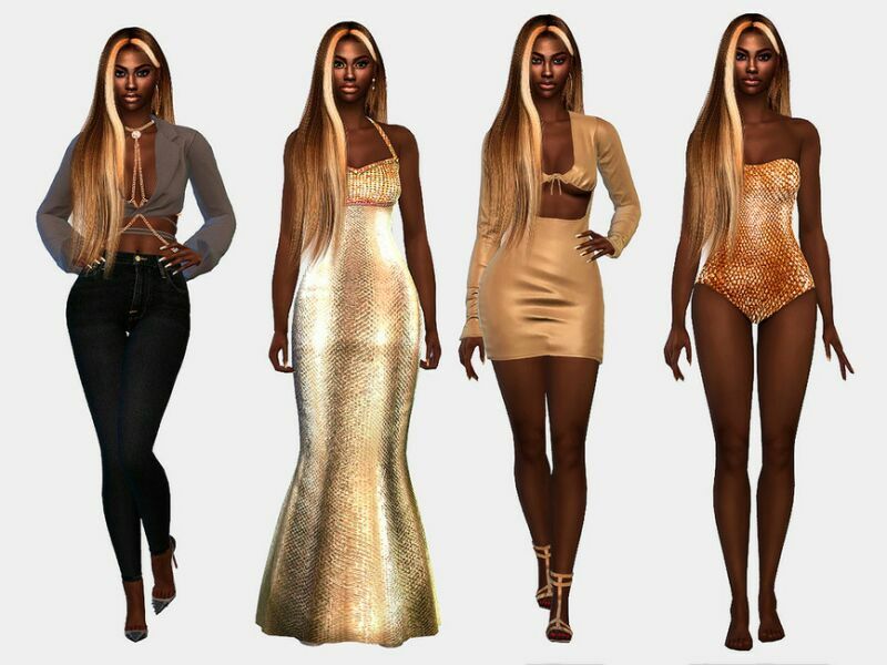 Sereia Coral (Mermaid) By Suzue 5 sims 4 cc sereia coral mermaid by suzue 3
