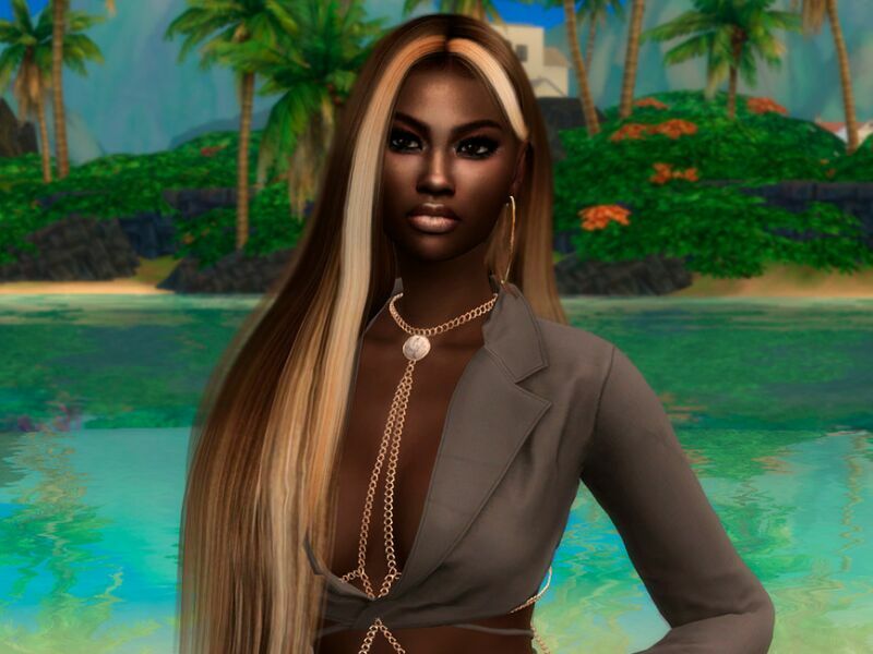 Sereia Coral (Mermaid) By Suzue 3 sims 4 cc sereia coral mermaid by suzue 4