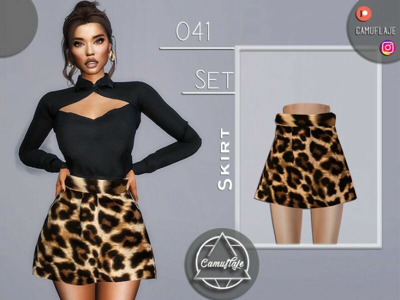 SET 041 – Skirt By Camuflaje 1 SET 041 – Skirt By Camuflaje Sims 4 CC