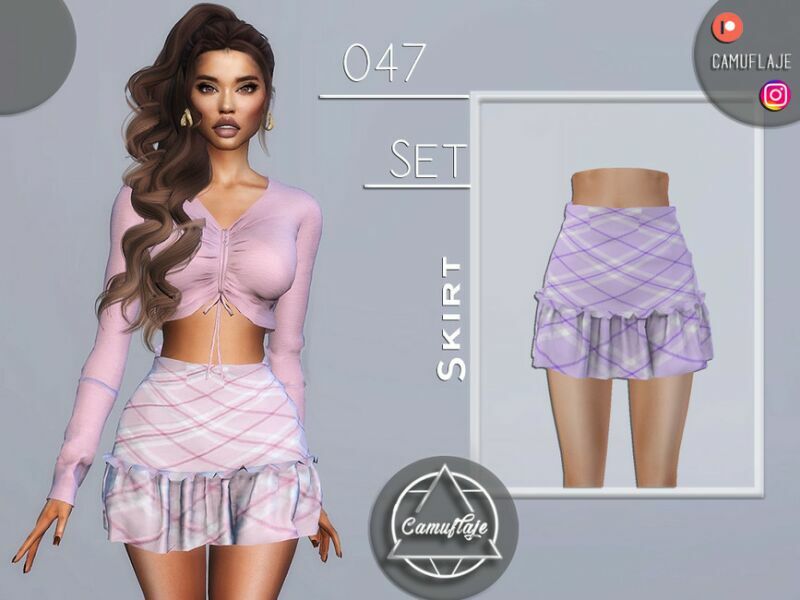 SET 047 – Skirt By Camuflaje 1 SET 047 – Skirt By Camuflaje Sims 4 CC