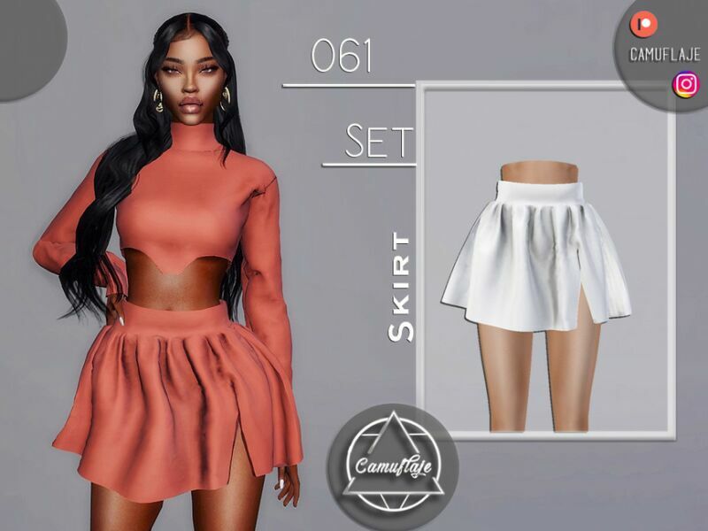 SET 061 – Skirt By Camuflaje 1 SET 061 – Skirt By Camuflaje Sims 4 CC