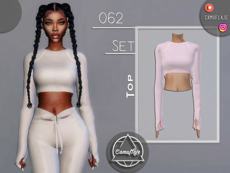 SET 062 – TOP By Camuflaje 1 SET 062 – TOP By Camuflaje Sims 4 CC