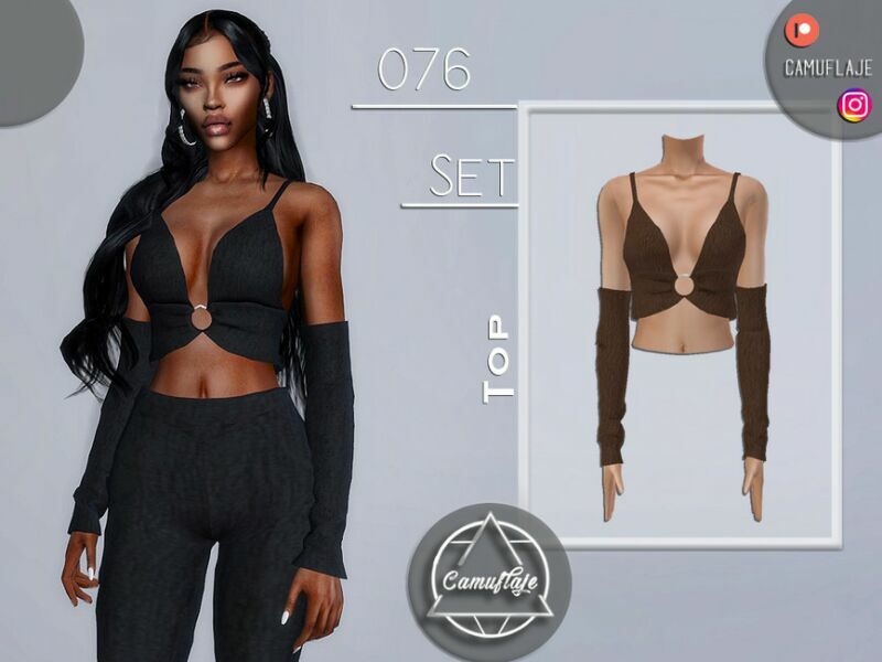 SET 076 – TOP By Camuflaje 1 SET 076 – TOP By Camuflaje Sims 4 CC
