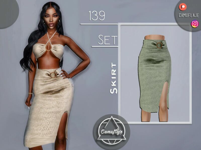 SET 139 – Skirt By Camuflaje 1 SET 139 – Skirt By Camuflaje Sims 4 CC