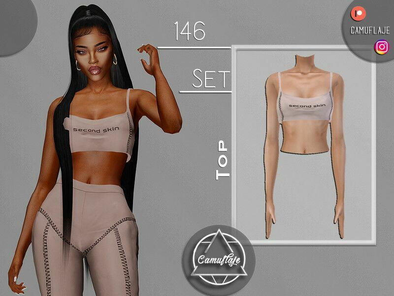 SET 146 – TOP By Camuflaje 1 SET 146 – TOP By Camuflaje Sims 4 CC