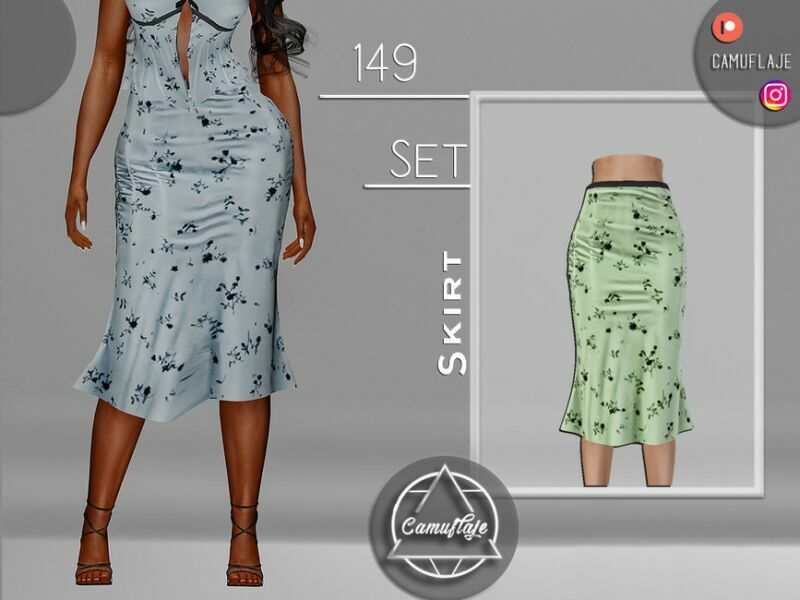 SET 149 – Skirt By Camuflaje 1 SET 149 – Skirt By Camuflaje Sims 4 CC