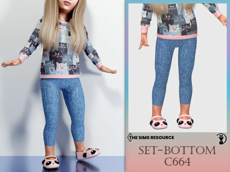 Set-Bottom C664 By Turksimmer 1 Set-Bottom C664 By Turksimmer Sims 4 CC