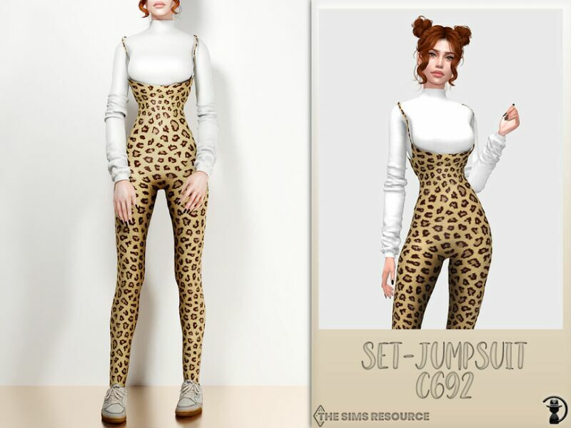Set-Jumpsuit C692 By Turksimmer 1 Set-Jumpsuit C692 By Turksimmer Sims 4 CC