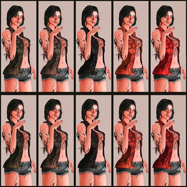 Sexy Open Jacket 3 sims 4 cc sexy open jacket 2